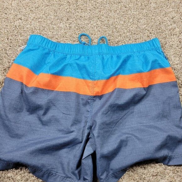 Penguin by Munsingwear Swim Trunks Mens 2XL Colorful Striped Mesh lined - Picture 7 of 8